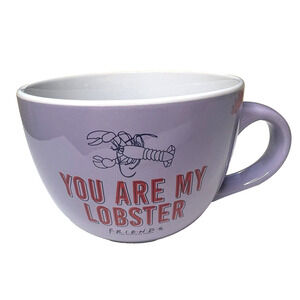 Friends Soup Mug You Are My Lobster Purple Latte Chai Cup Collector Chandler